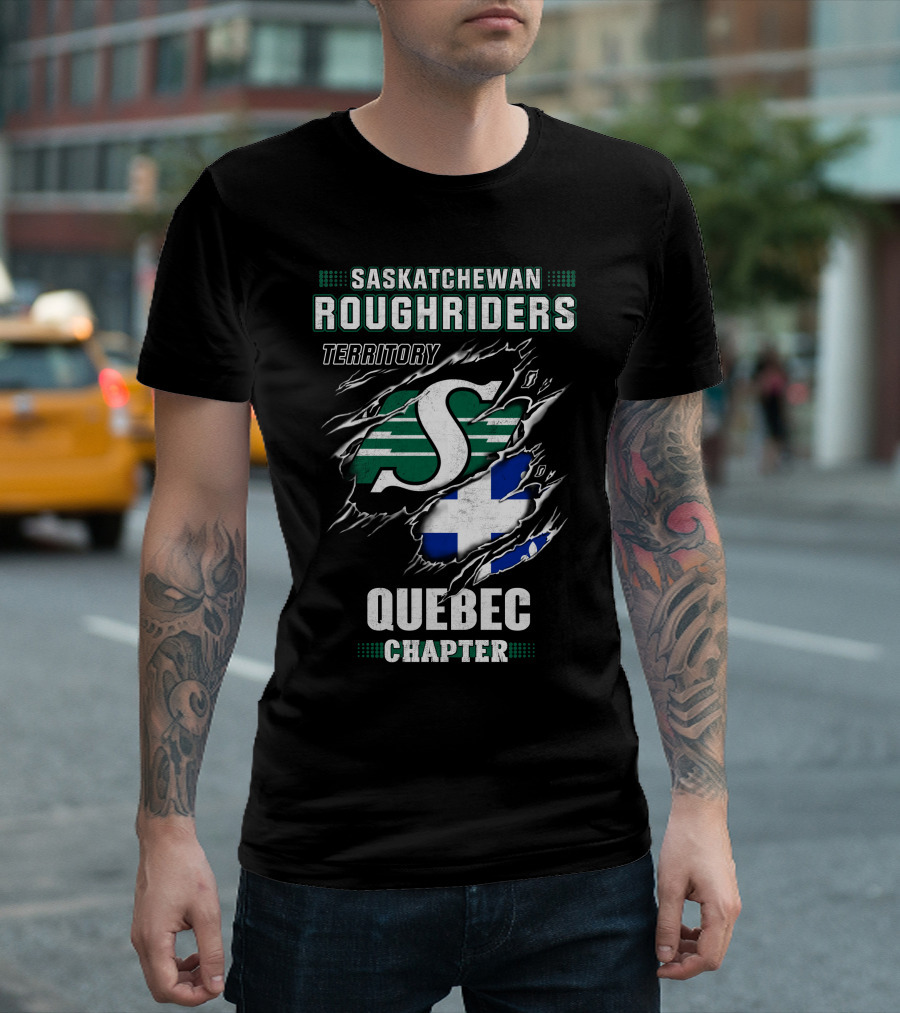 Saskatchewan Roughriders Territory Quebec Chapter T-Shirt