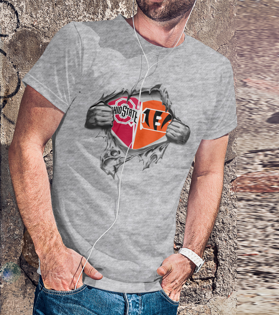 Ohio State Buckeyes Bengals It's In My Heart T-Shirt