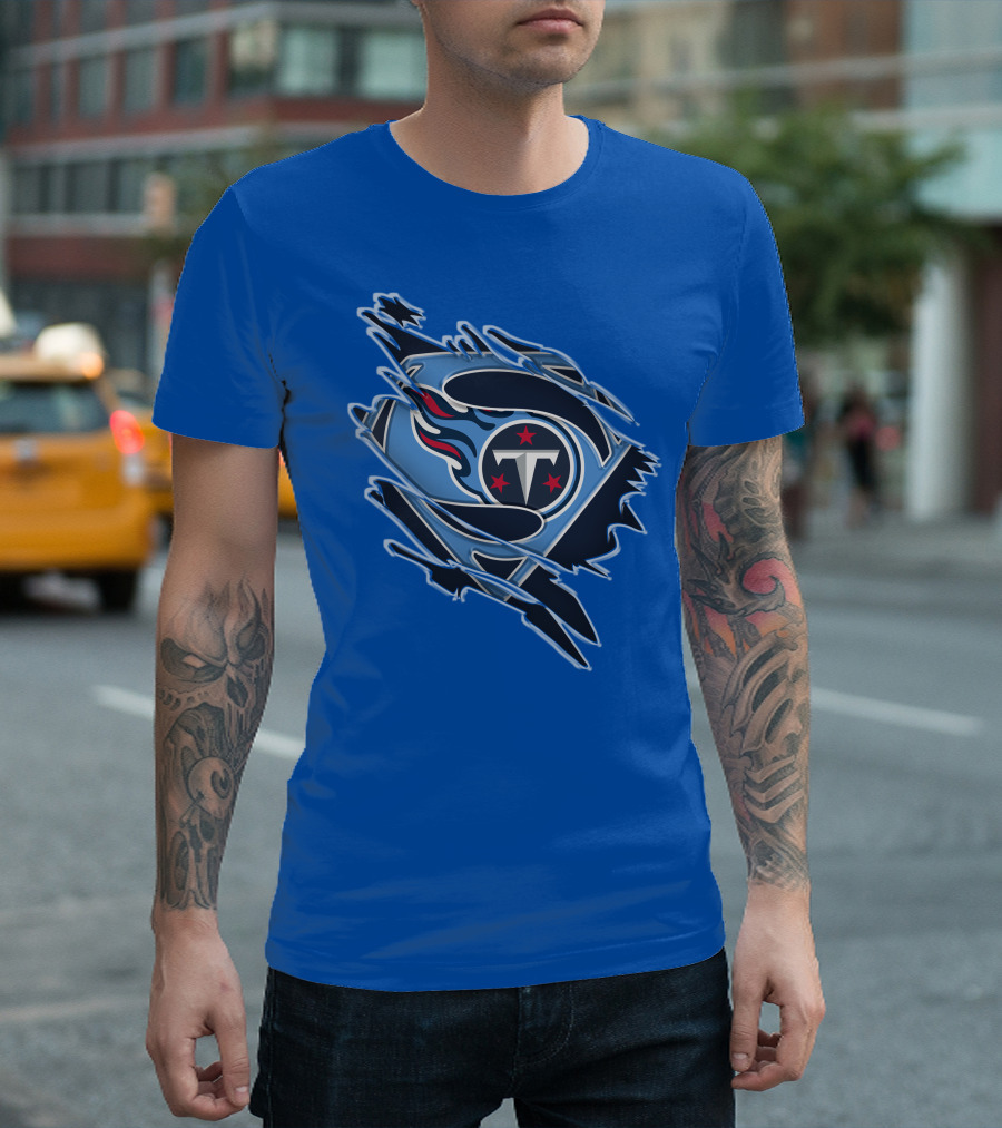 Tennessee Titans Superman Logo Fusion T-Shirt