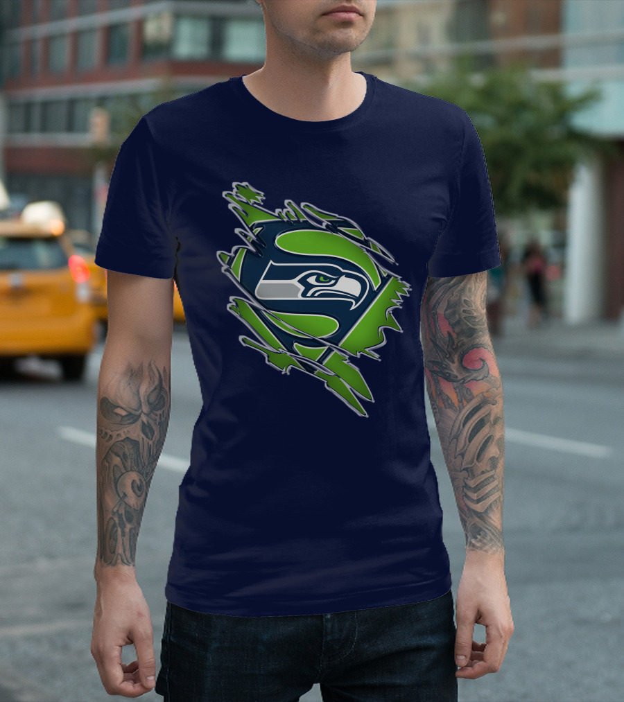 Seahawks Super Logo Emblem T-Shirt