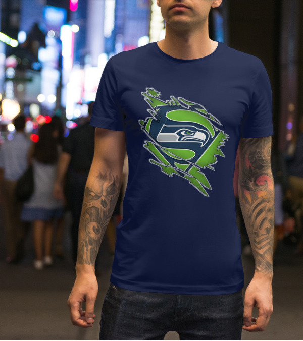 Seahawks Super Logo Emblem T-Shirt