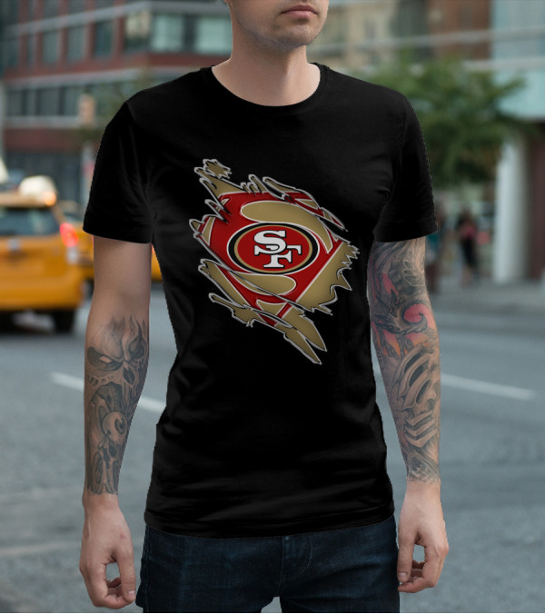 49ers Sf Superman Shield T-Shirt