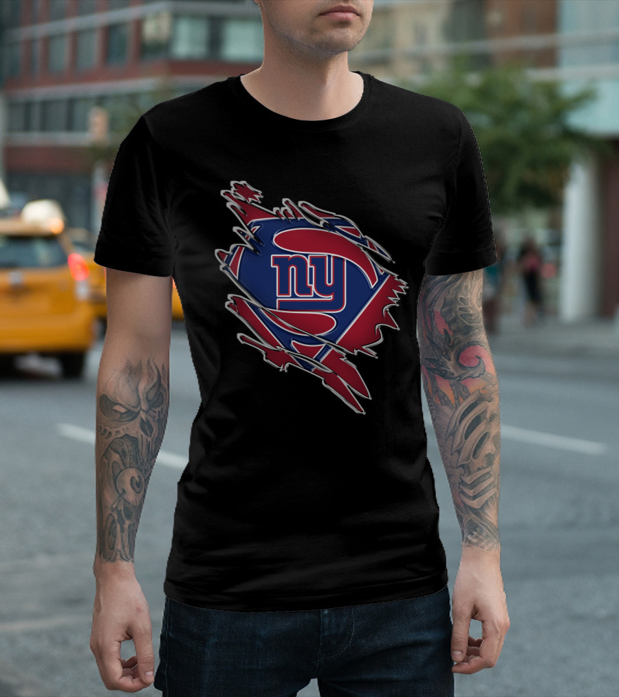 NY Giants Superman Logo Mashup T-Shirt