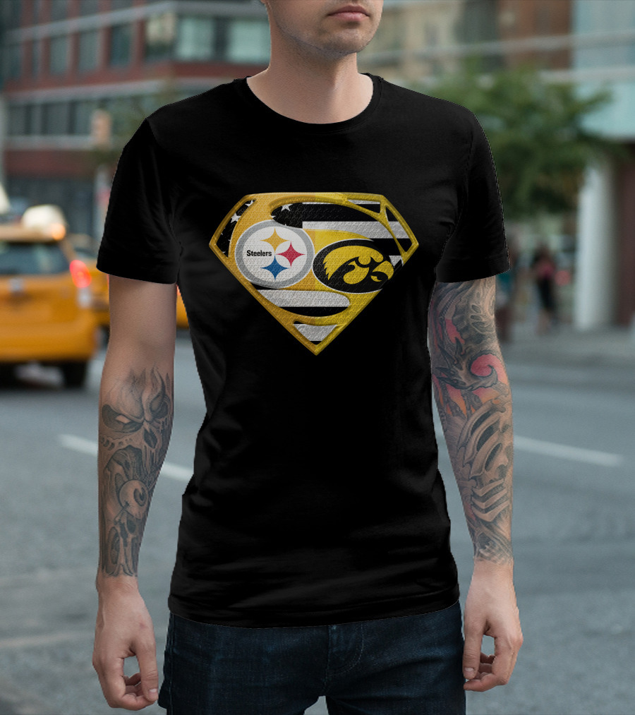Steelers Superhero Hawkeyes Shield T-Shirt