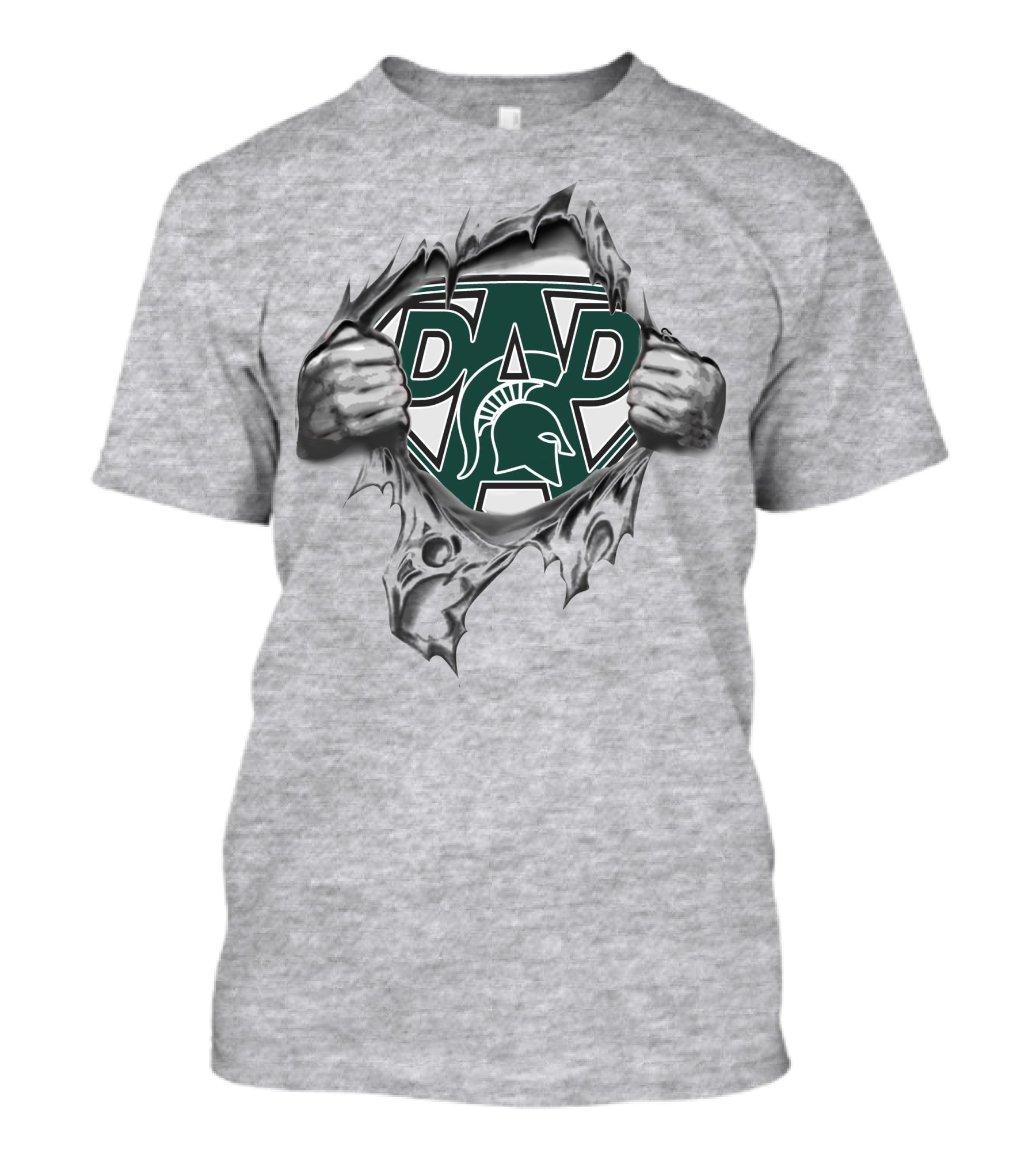 Michigan State Spartans Super Dad Hero T-Shirt