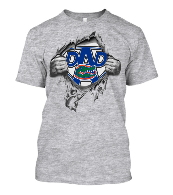 Florida Gators Dad Superhero Alligator T-Shirt