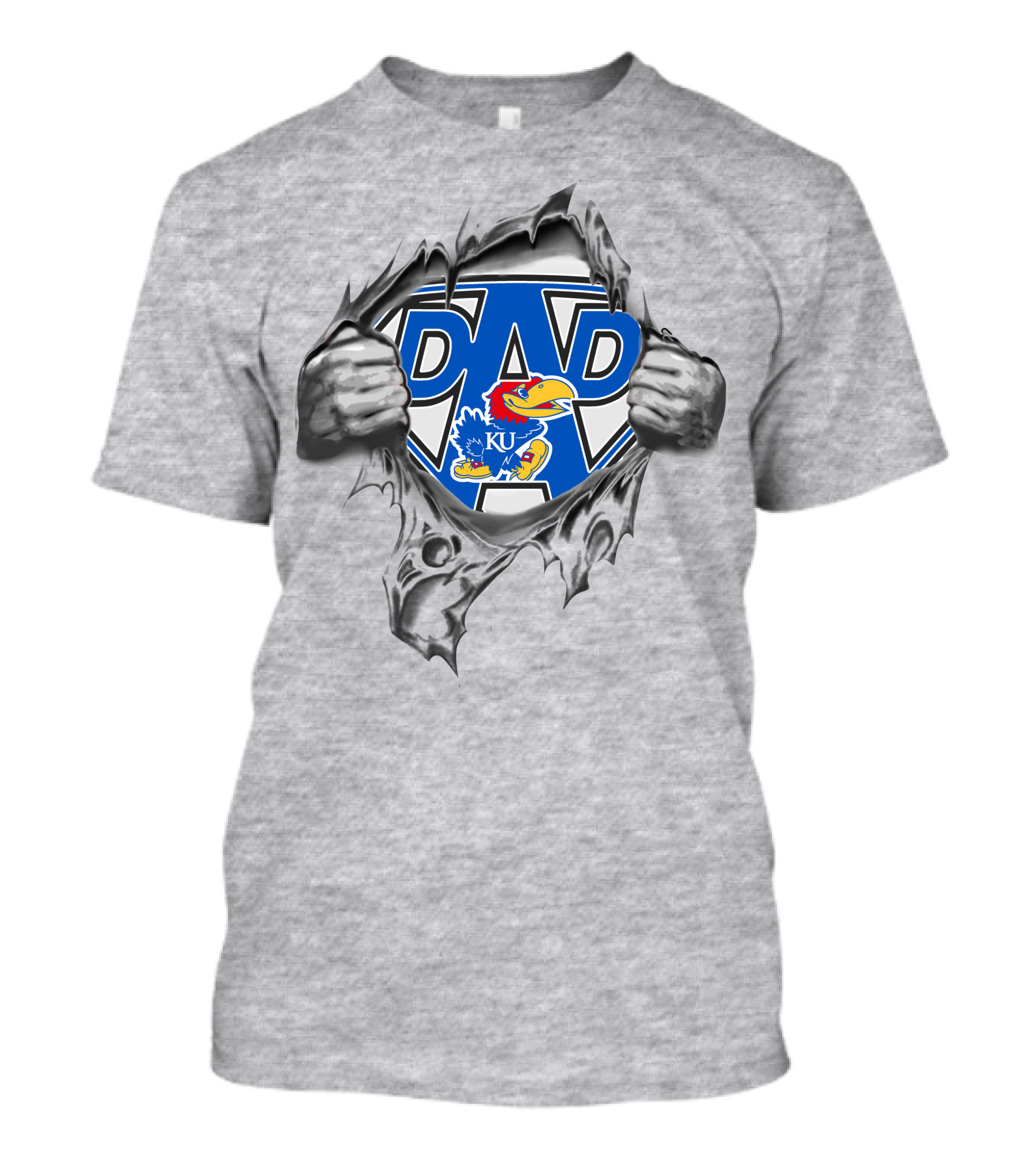 Kansas Jayhawks Super Dad KU T-Shirt