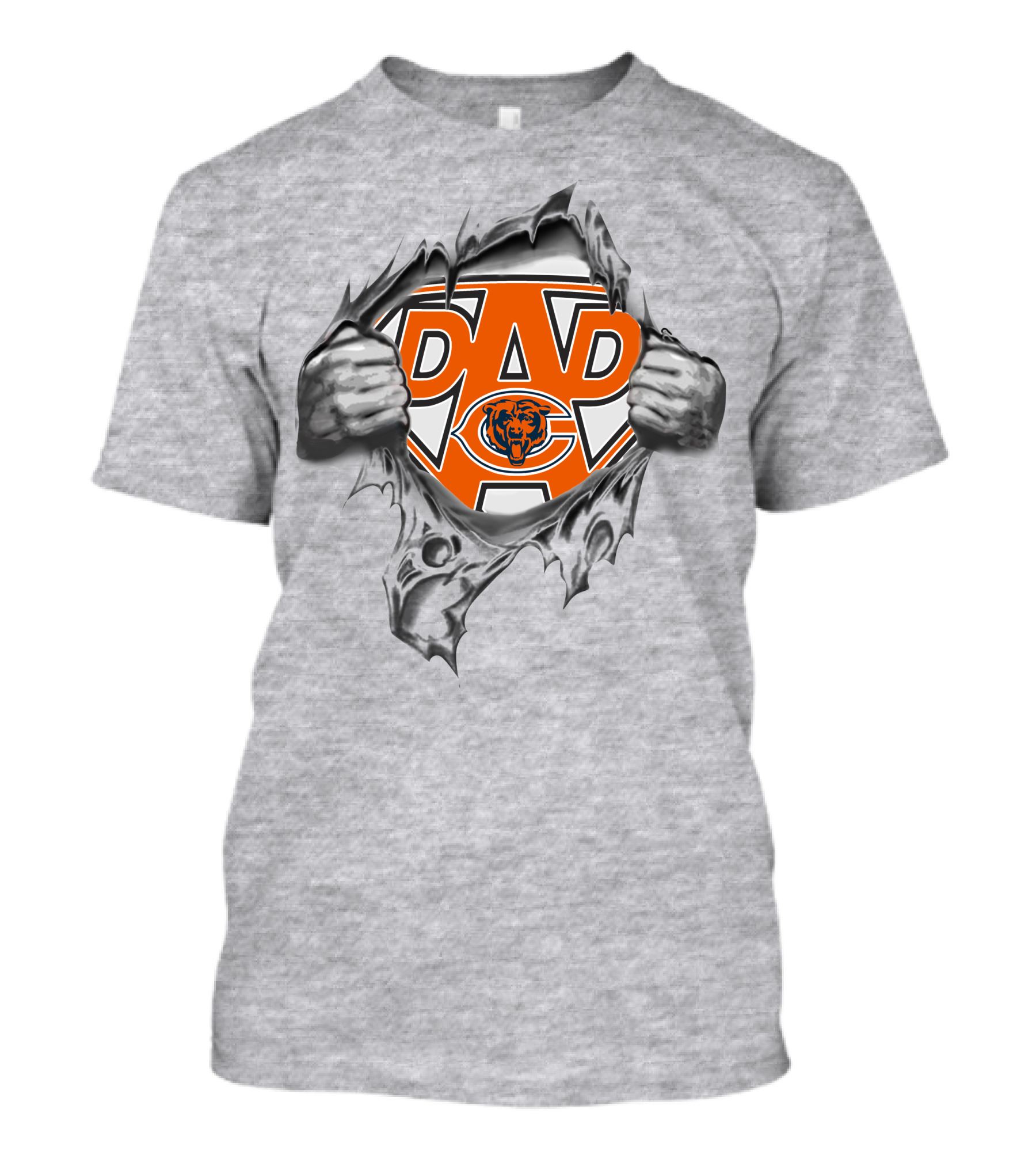Super Dad Chicago Bears Superhero Emblem T-Shirt