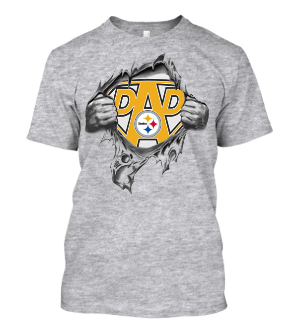 Super Dad Steelers Shield Logo T-Shirt