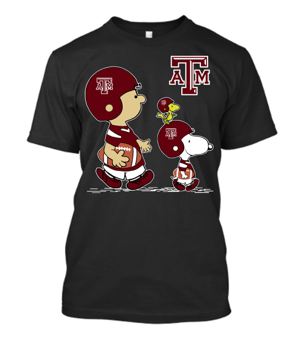 Texas A&M Aggies Football Characters With Helmet T-Shirt