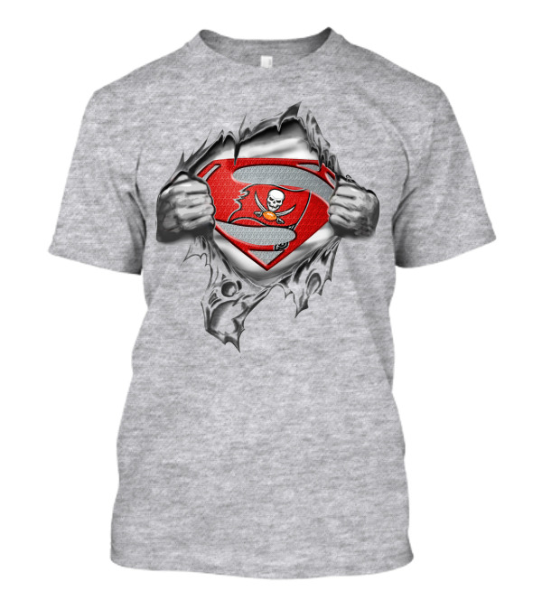 Buccaneers Superman Ripped Chest T-Shirt