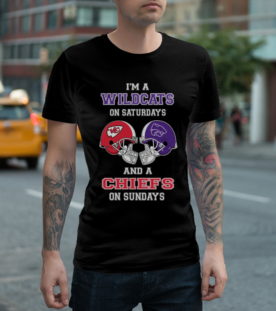 I'm A Wildcats On Saturdays And A Chiefs On Sundays T-Shirt