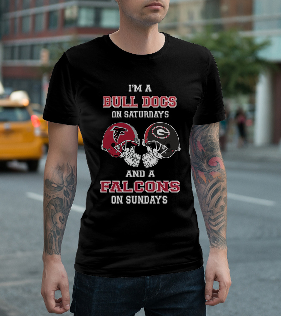 I'm A Bulldogs On Saturdays And A Falcons On Sundays T-Shirt