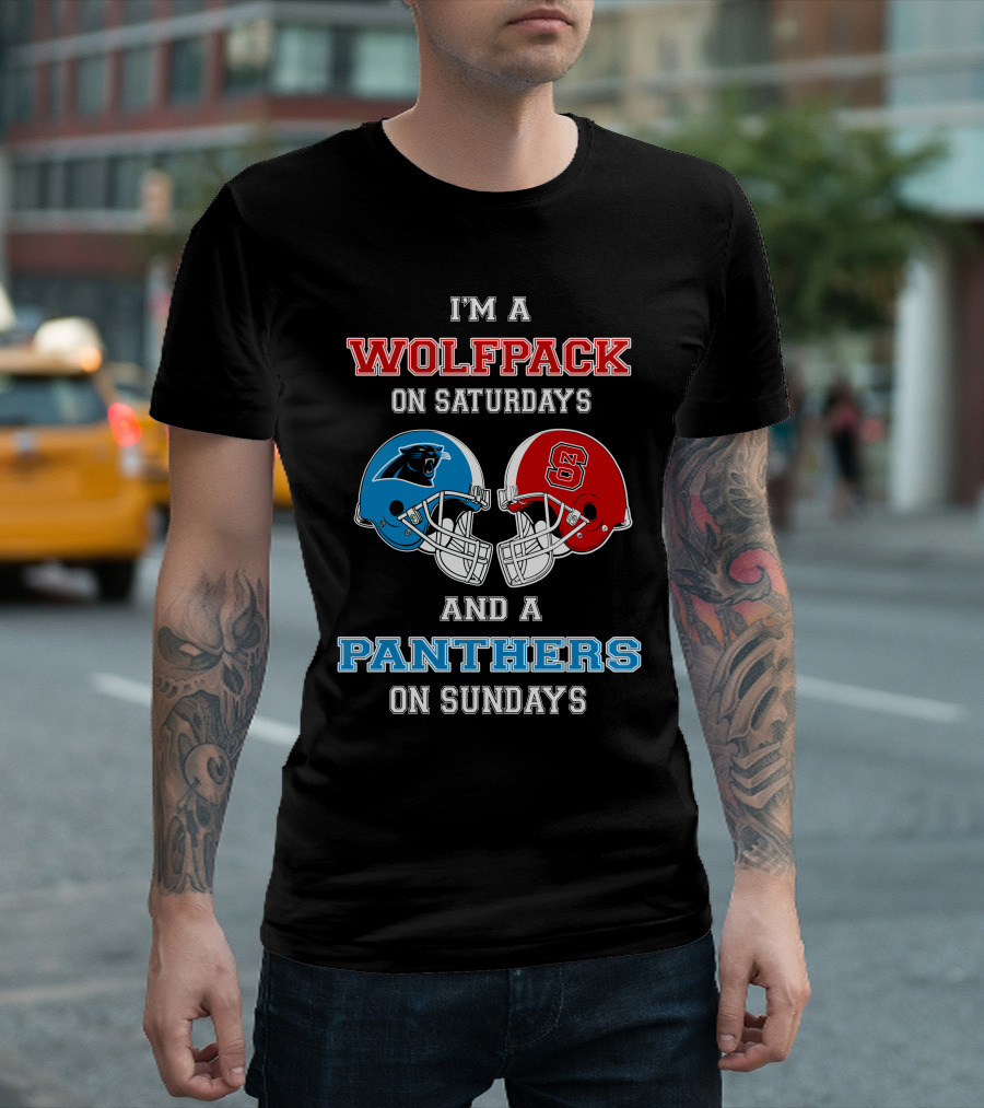 I'm a Wolfpack on Saturdays and a Panthers on Sundays T-Shirt