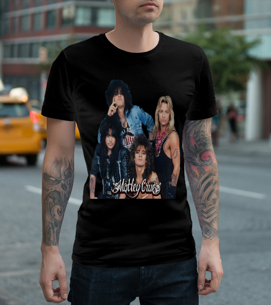 Motley Crue Band Members Photo T-Shirt