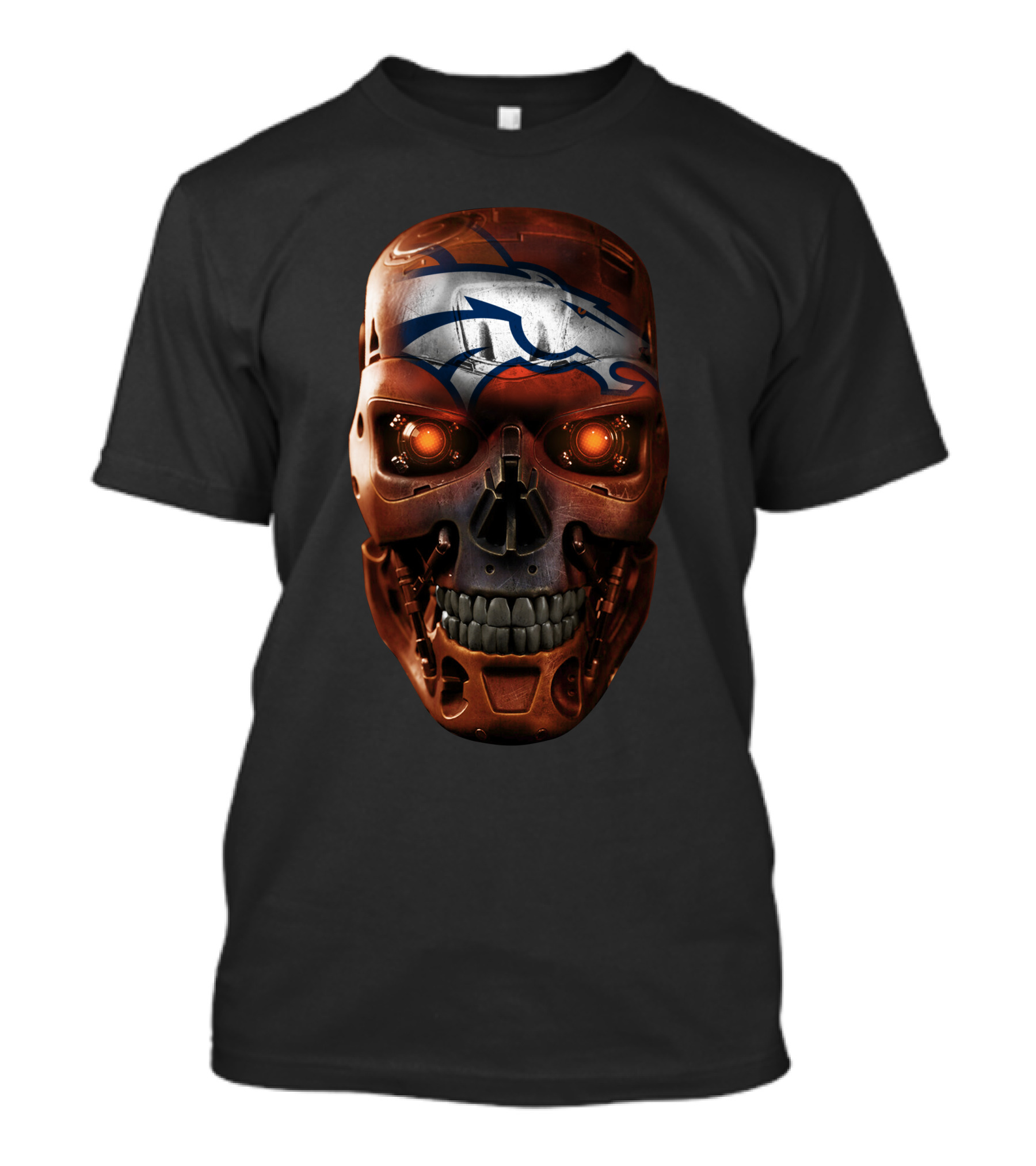 Broncos Skull Terminator Face T-Shirt