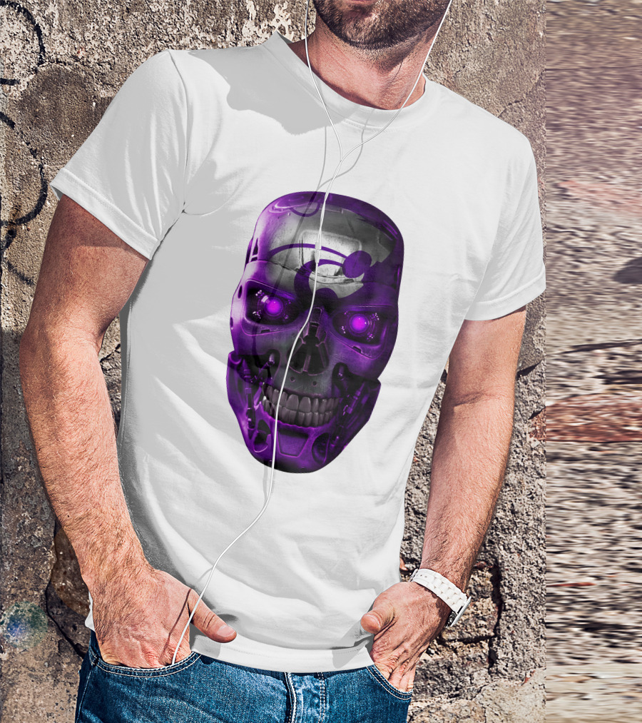 KANSAS STATE WILDCATS PURPLE SKULL T-Shirt
