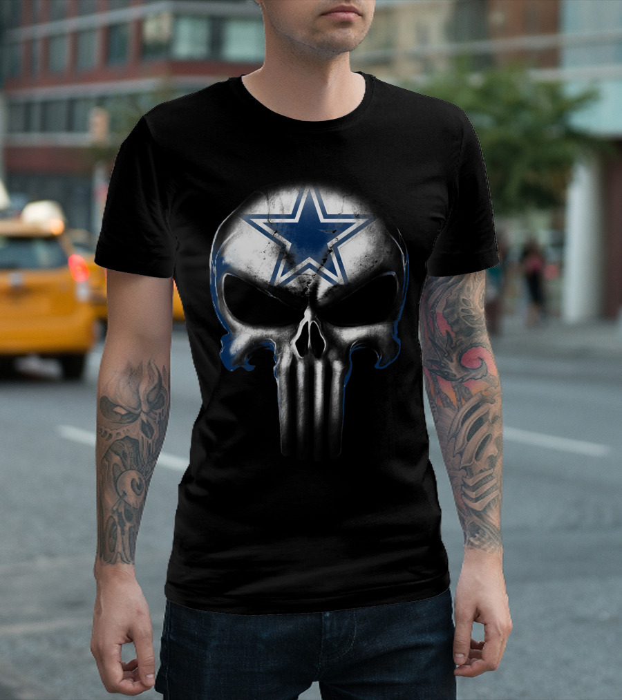 Skull Cowboys Dallas Star Symbol T-Shirt