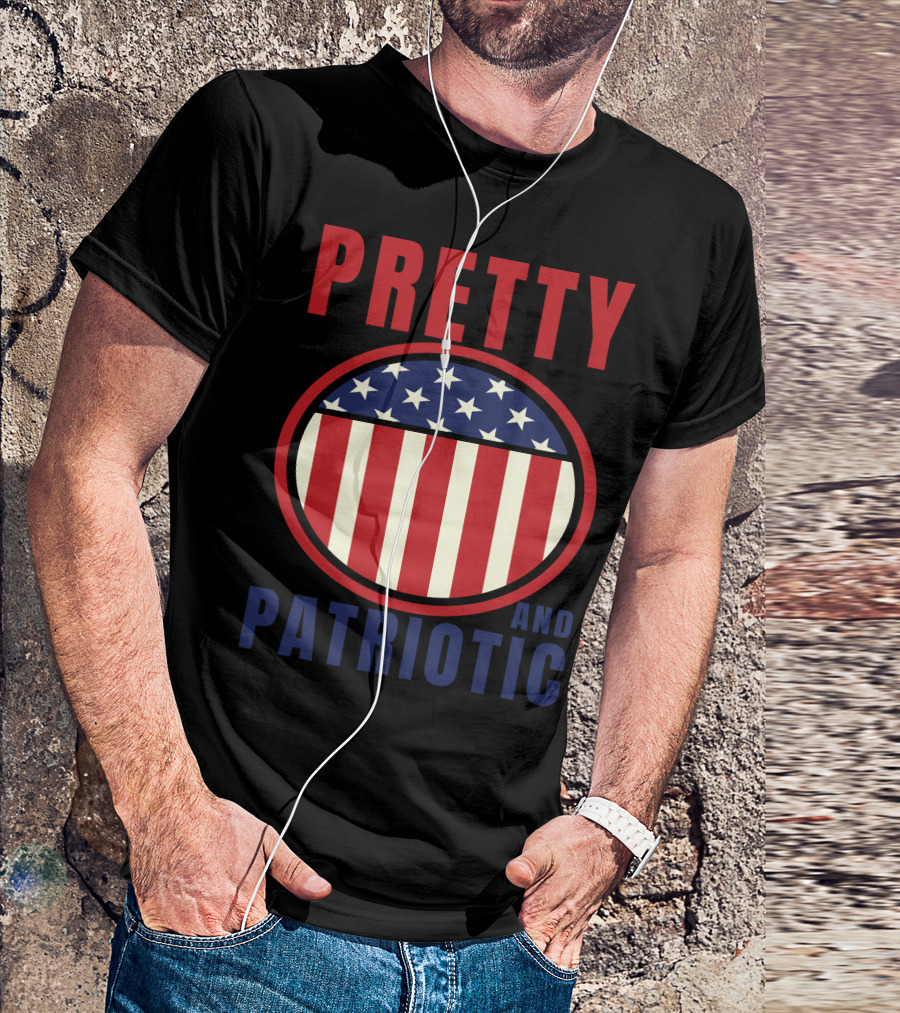 Pretty And Patriotic USA Stars Stripes 9.11 T-Shirt