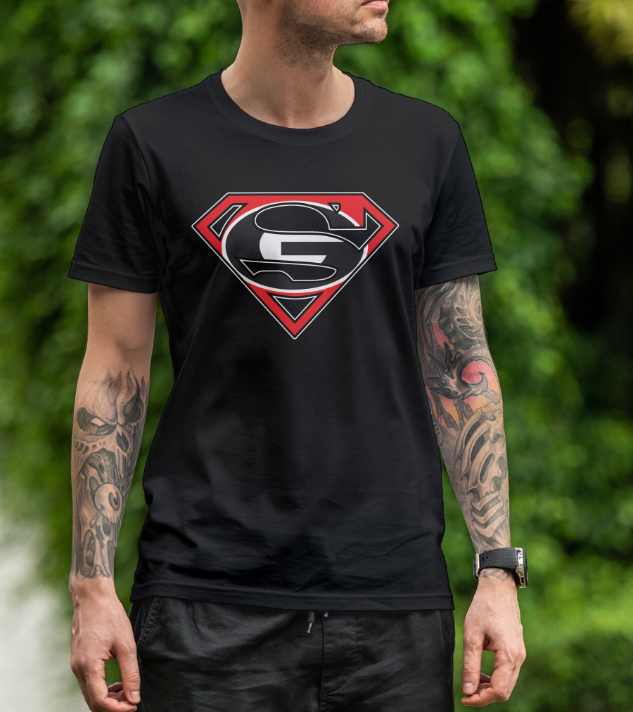 Super Man Bulldogs Symbol T-Shirt