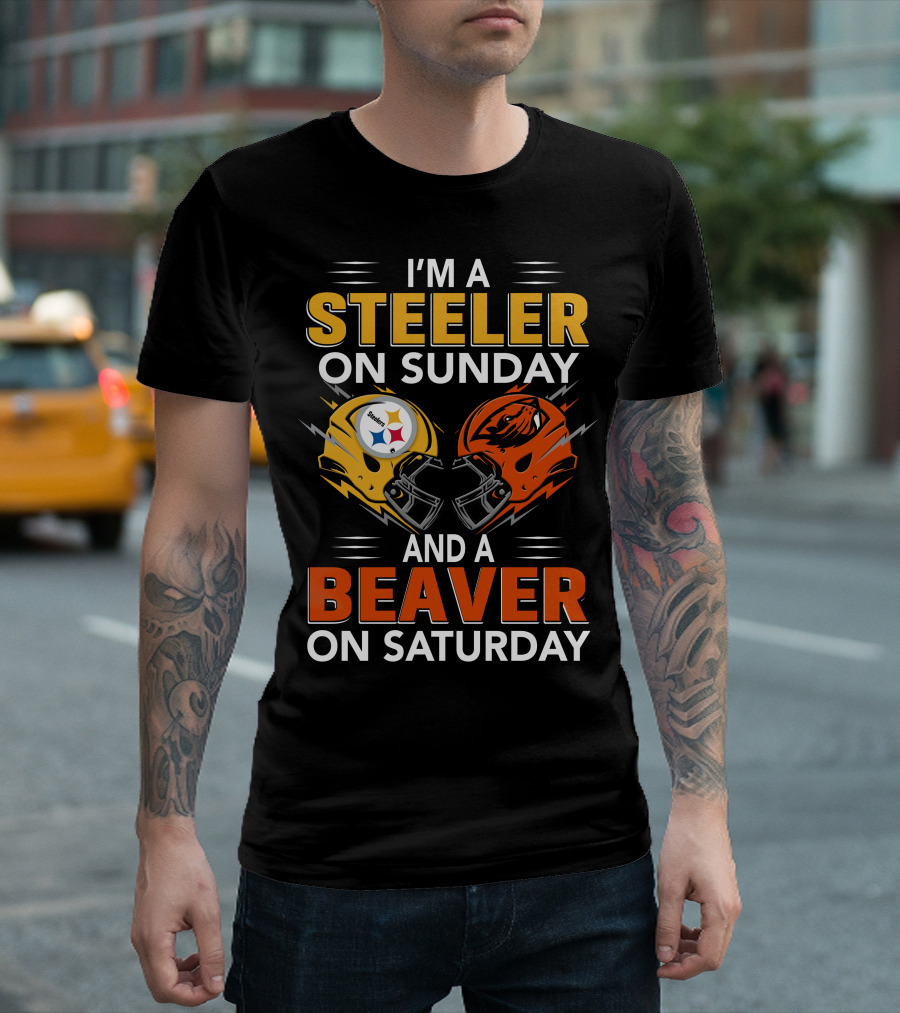 I'm A Steeler On Sunday And A Beaver On Saturday T-Shirt