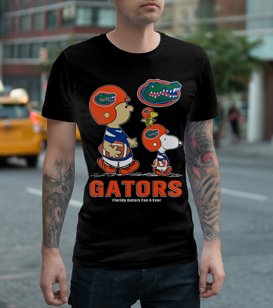 Florida Gators Fan 4 Ever Peanuts Football Gators T-Shirt