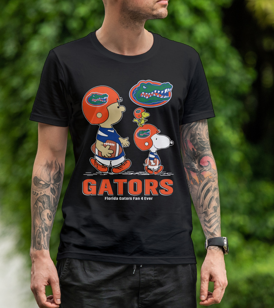 Florida Gators Fan 4 Ever Peanuts Football Gators T-Shirt