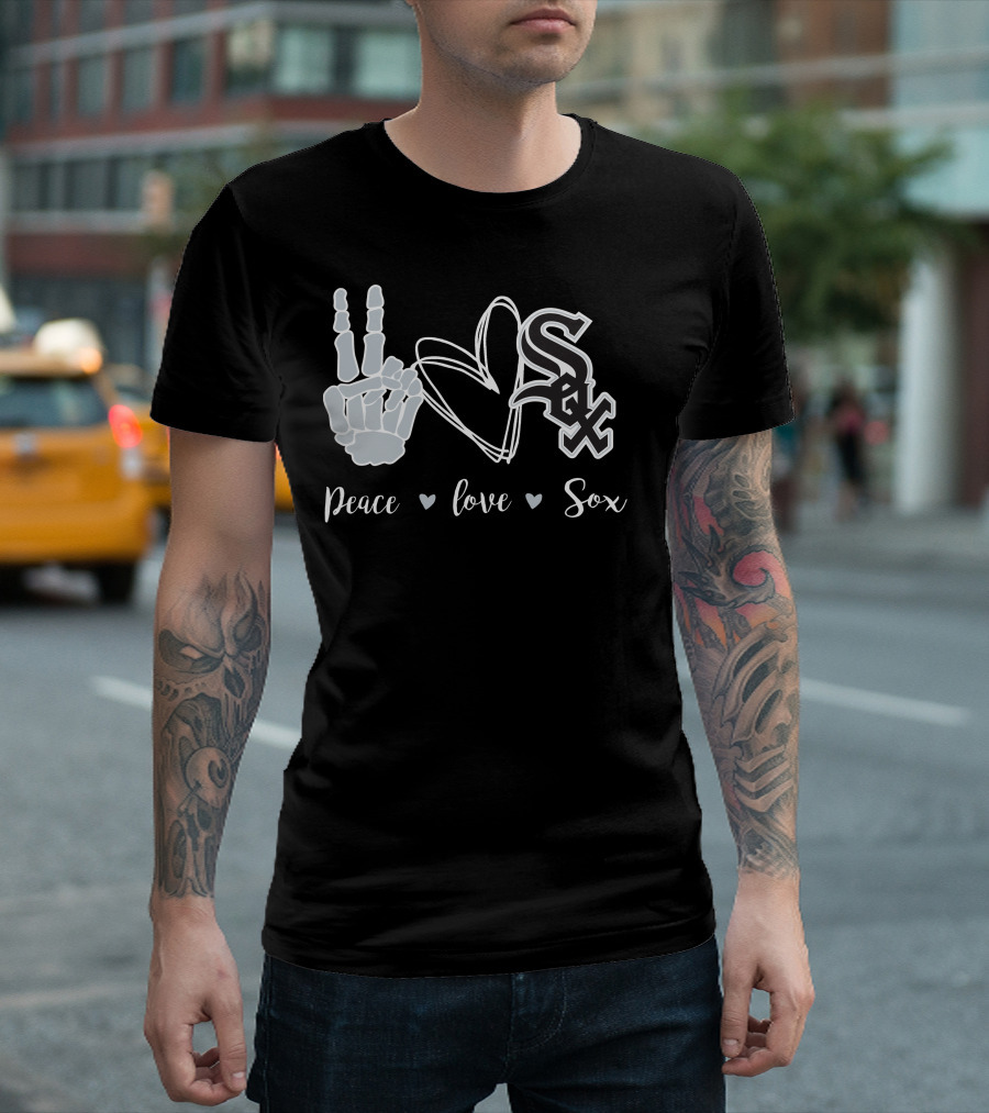 Peace Love Chicago White Sox T-Shirt