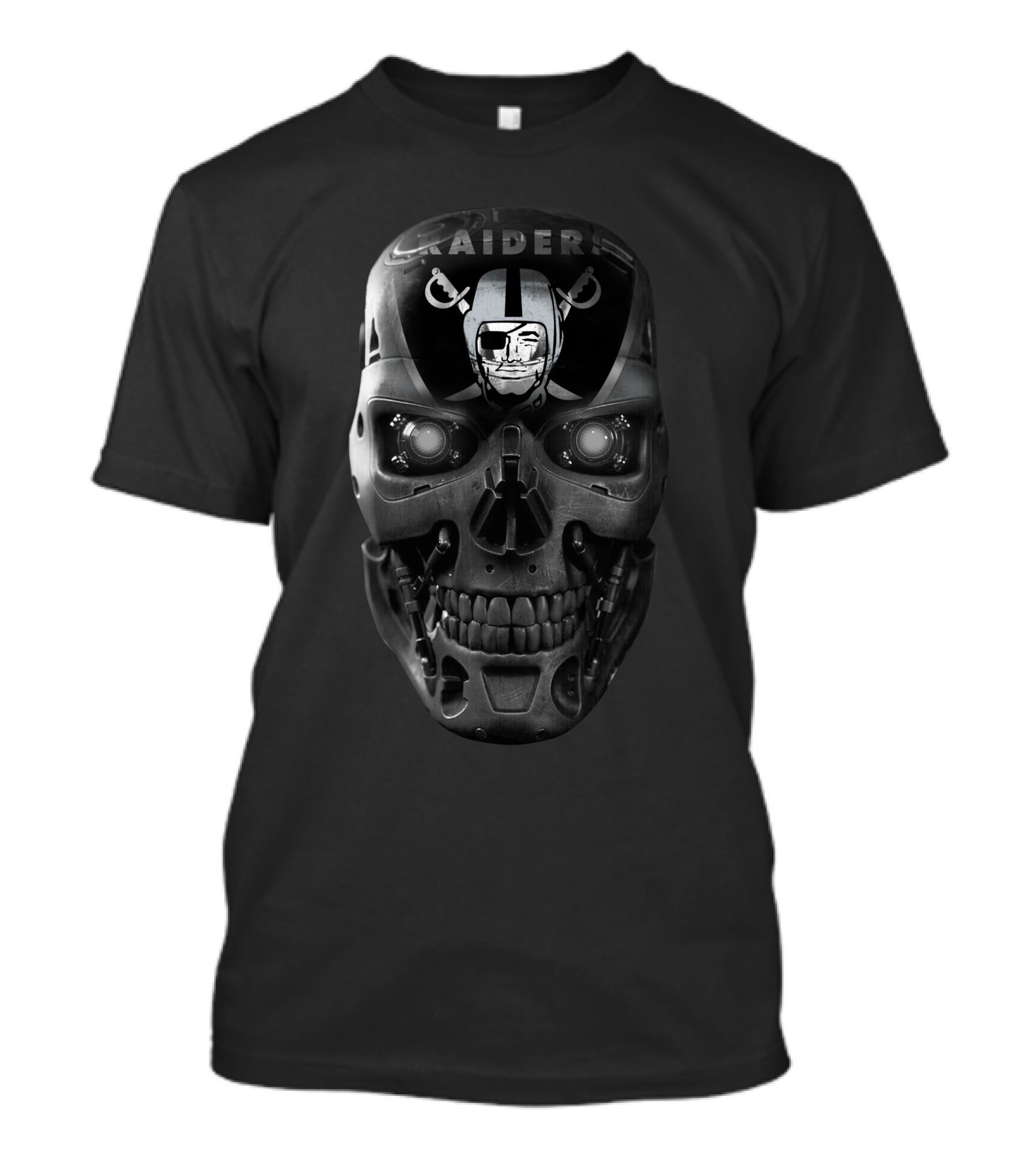 Raiders Skull Cyberpunk Fusion T-Shirt