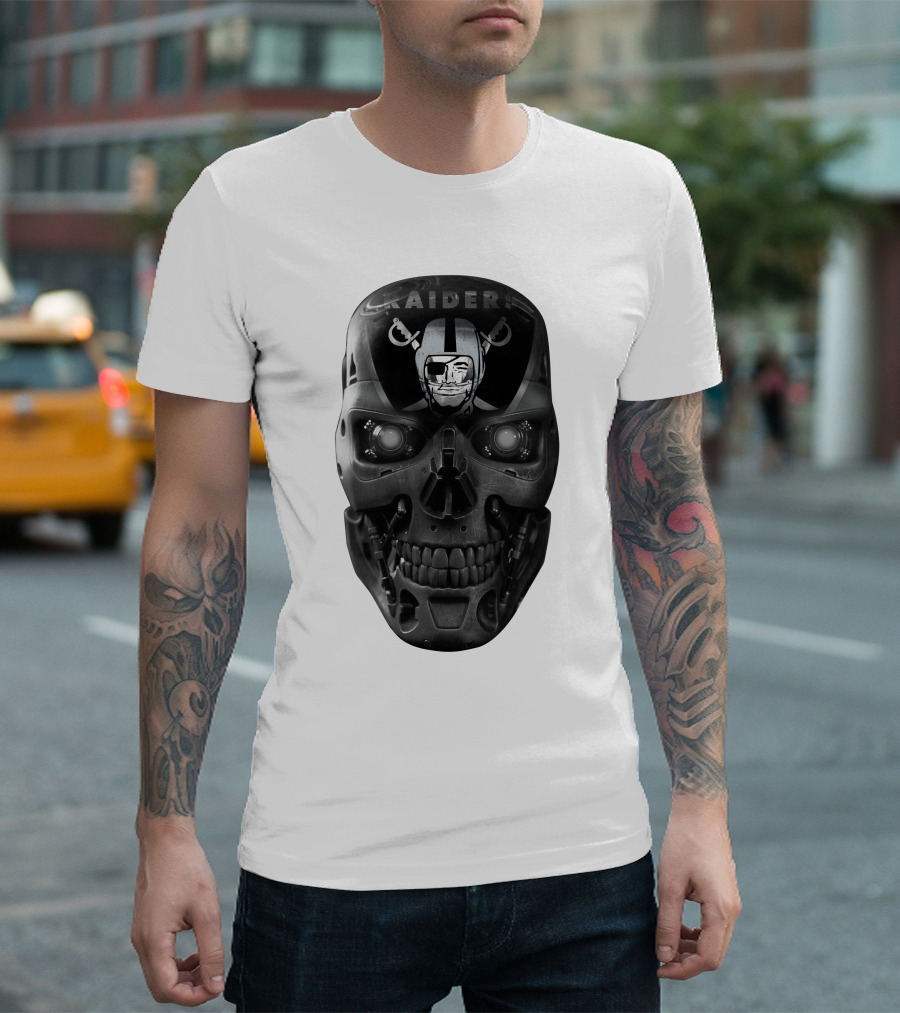 Raiders Skull Cyberpunk Fusion T-Shirt