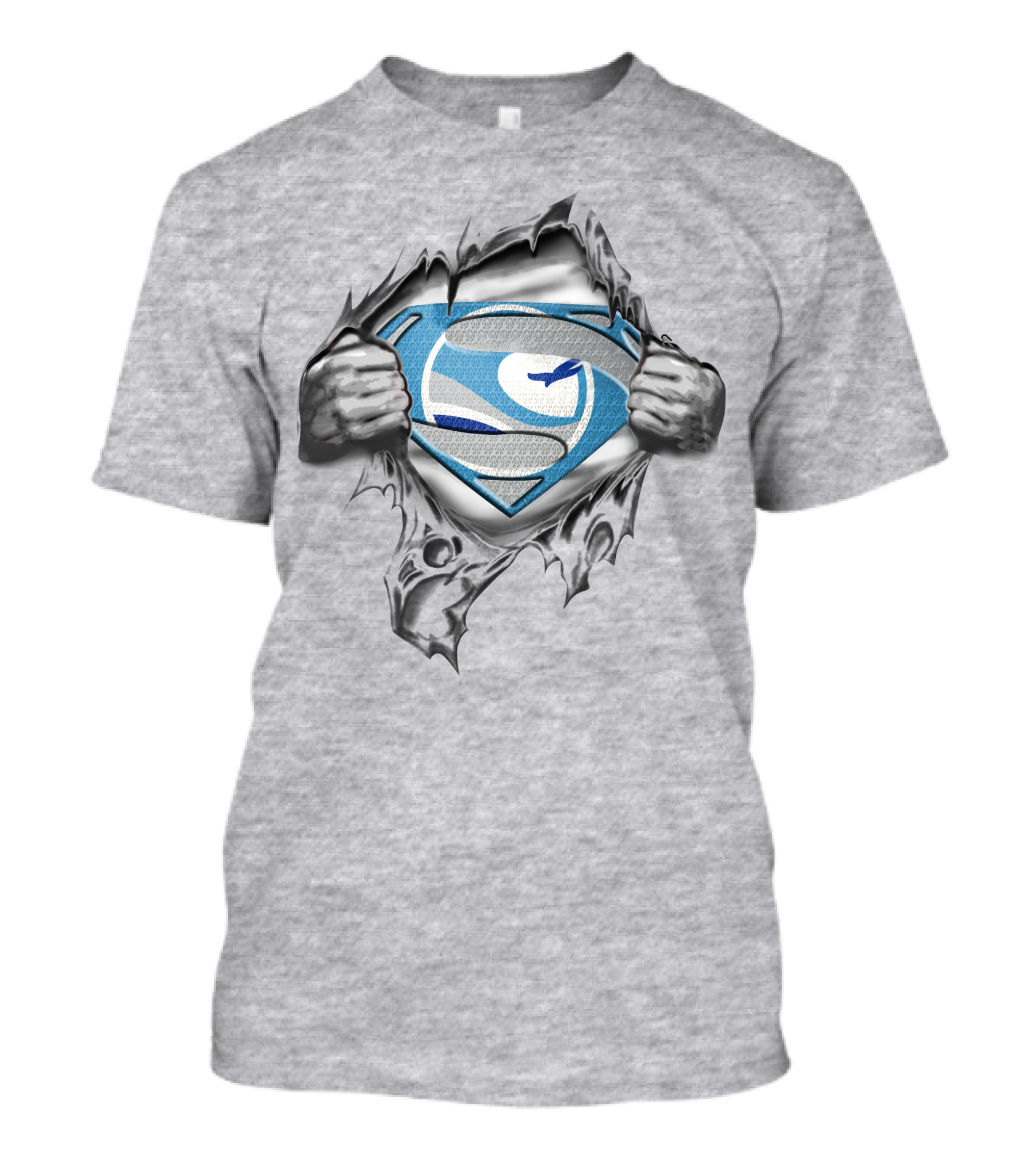 New Orleans Breakers Superman Logo Torn T-Shirt