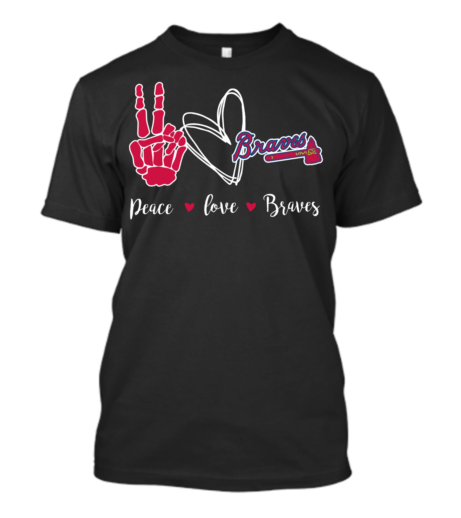 Peace Love Braves T-Shirt