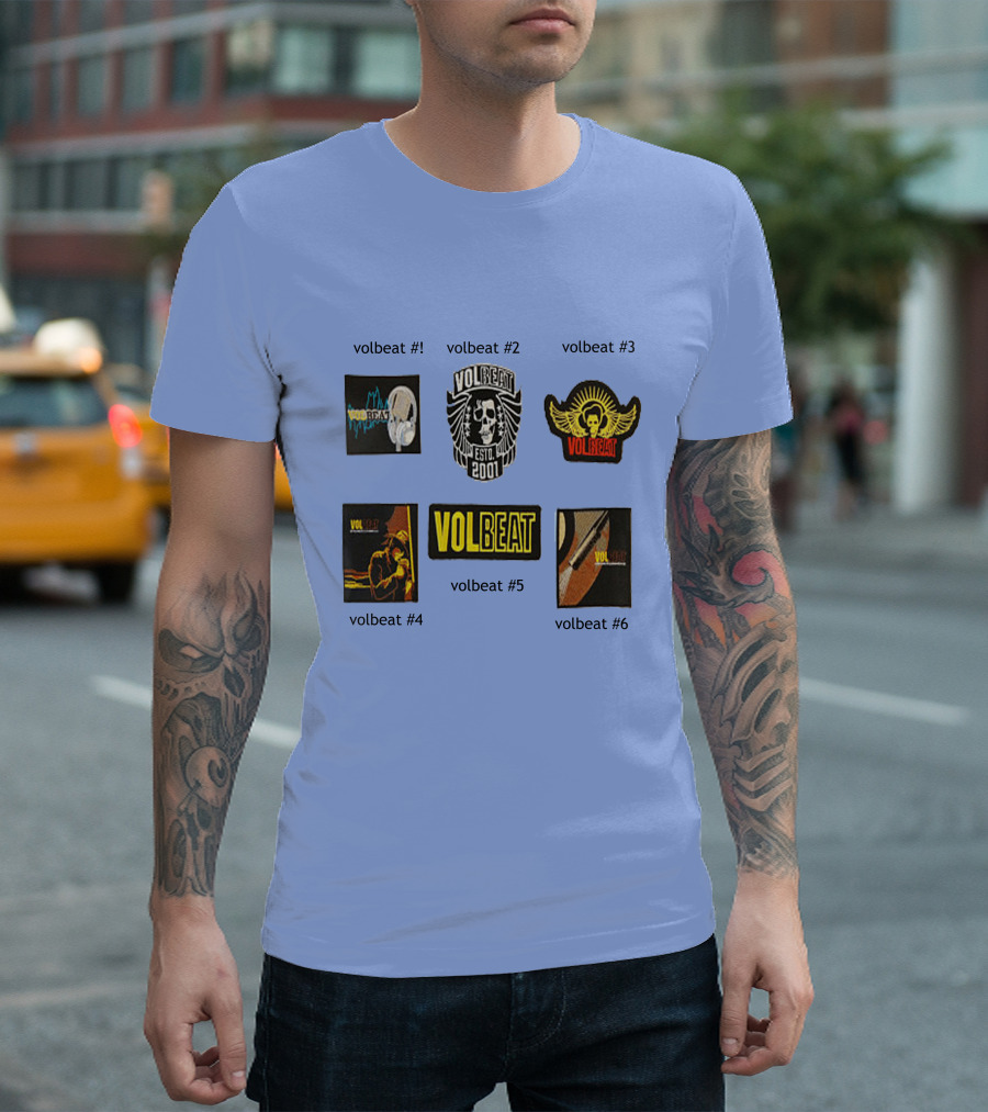 Volbeat Estd 2001 Collection Volbeat #1 #2 #3 #4 #5 #6 T-Shirt