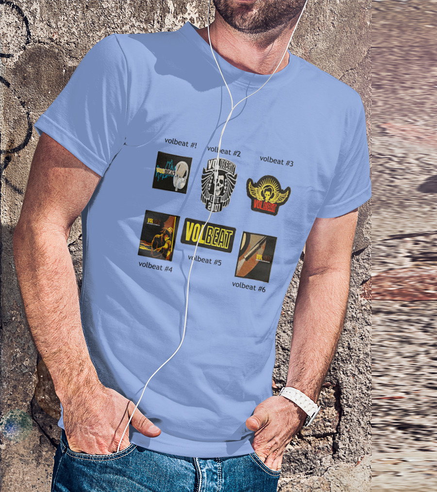 Volbeat Estd 2001 Collection Volbeat #1 #2 #3 #4 #5 #6 T-Shirt