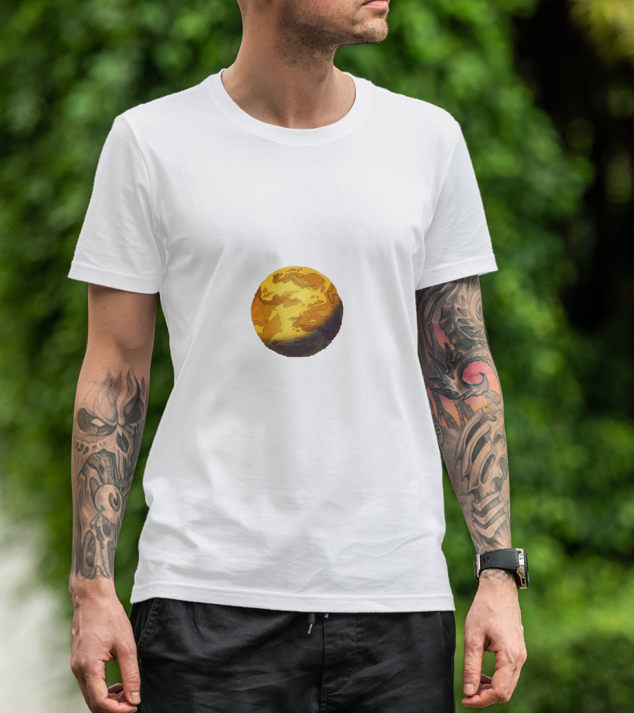 Mootopia Planet Cheese Sphere Block T-Shirt