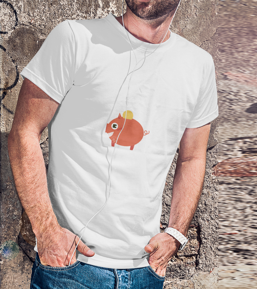 Coin Piggy Bank Band T-Shirt