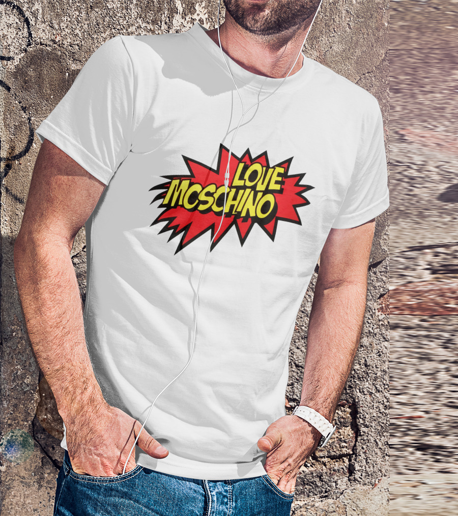 Love Moschino Comic Book Style Burst T-Shirt