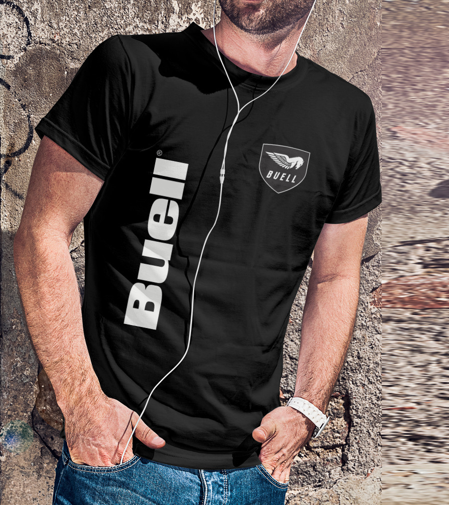 Buell Winged Logo Black T-Shirt
