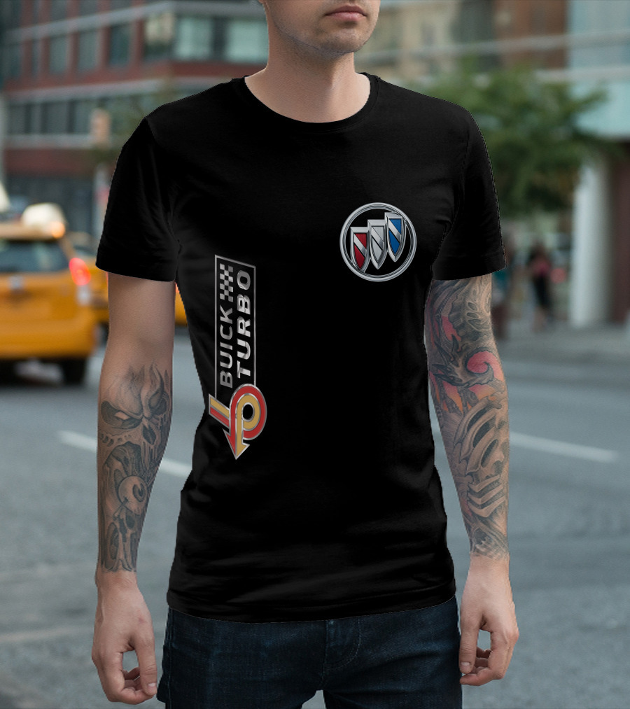 BUICK TURBO Logo with Tri-Shield Emblem T-Shirt