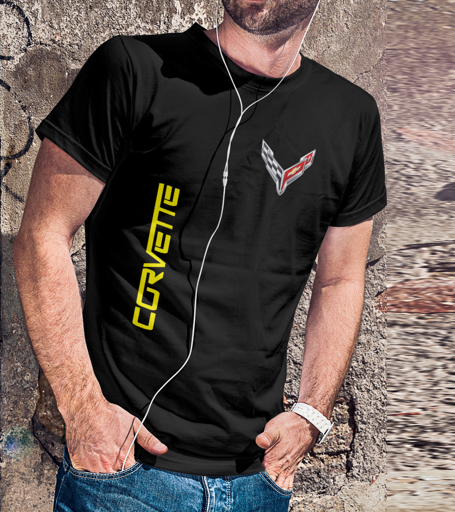 CORVETTE Racing Flag Emblem T-Shirt