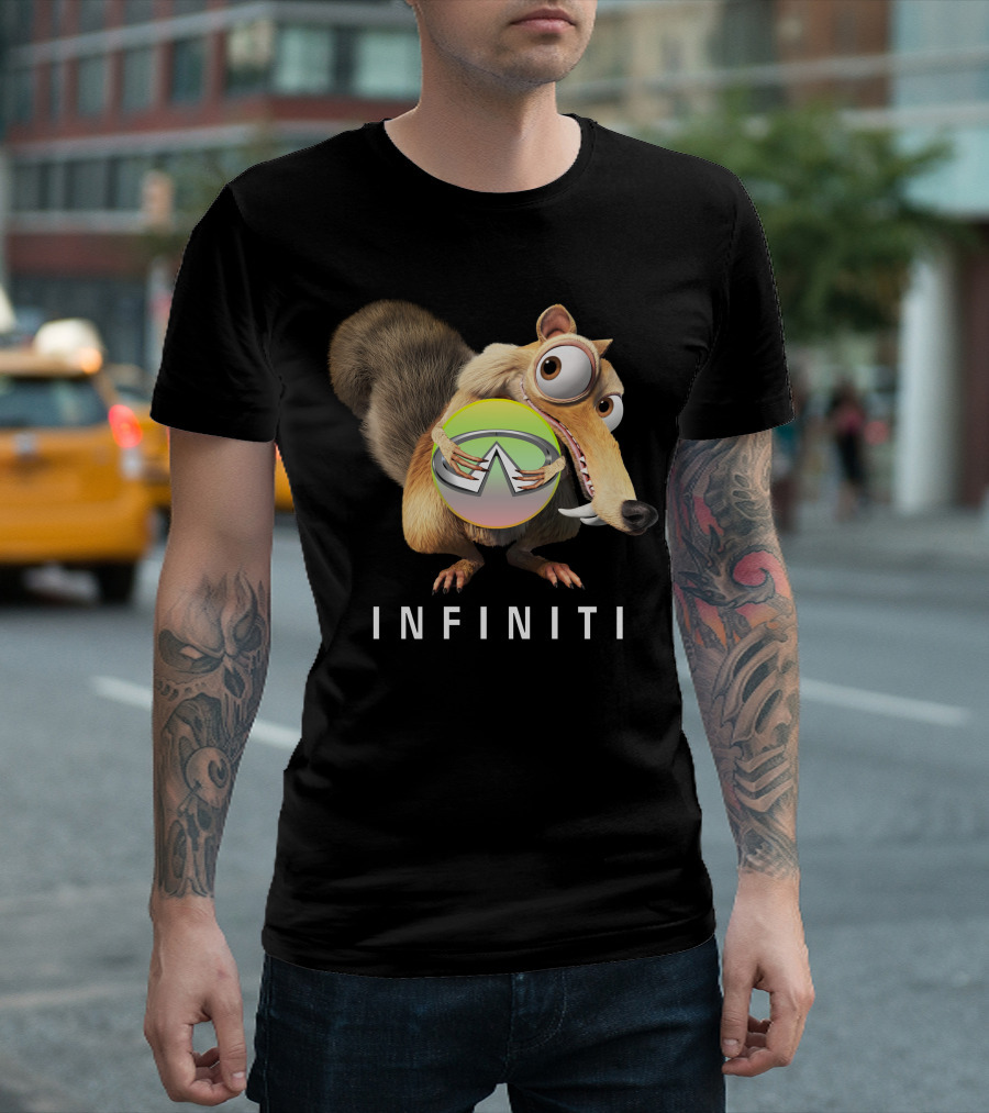 INFINITI Scrat Holding Green Sphere T-Shirt