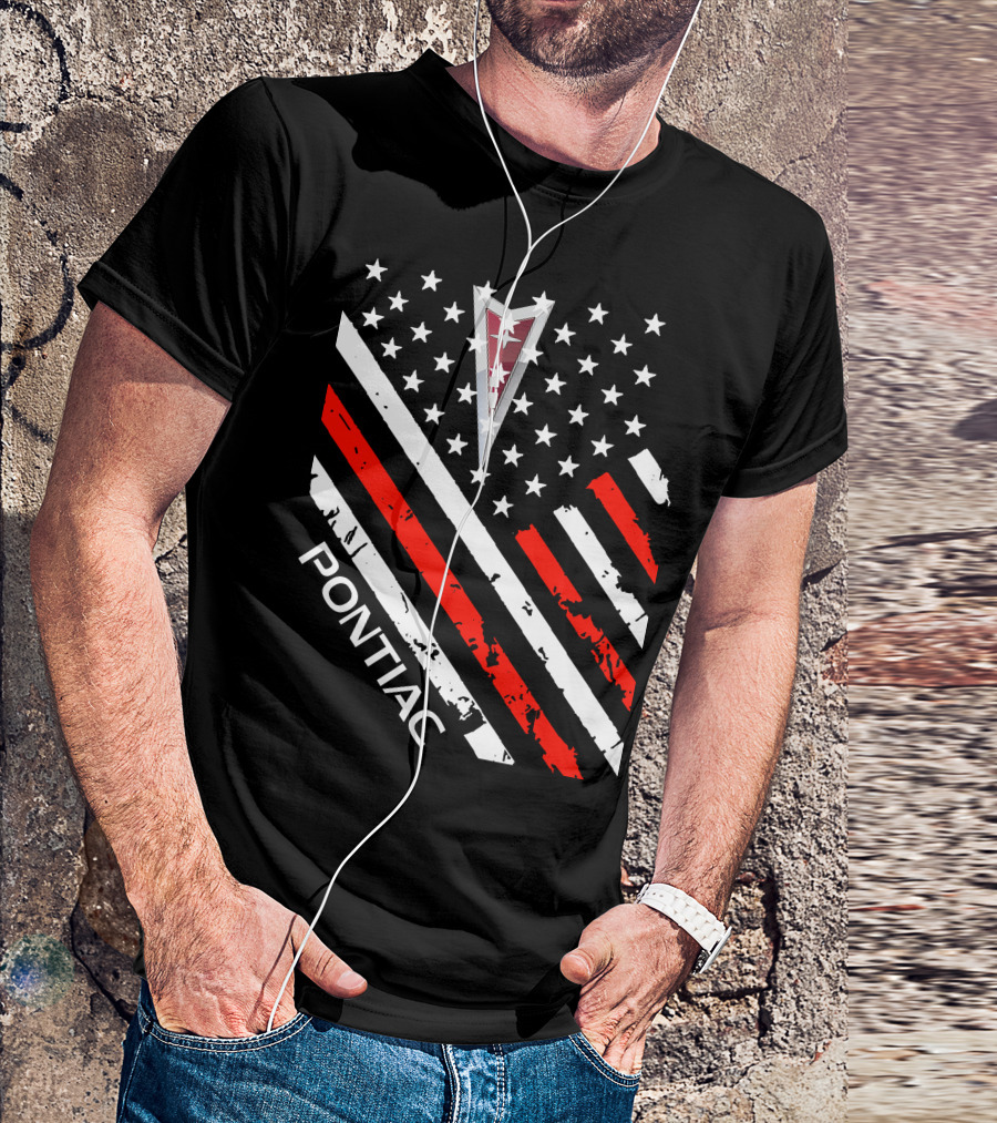 Pontiac Stars Stripes Emblem T-Shirt