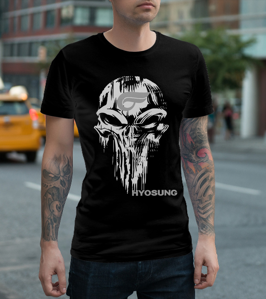HYOSUNG Skull with Stylized T-Shirt