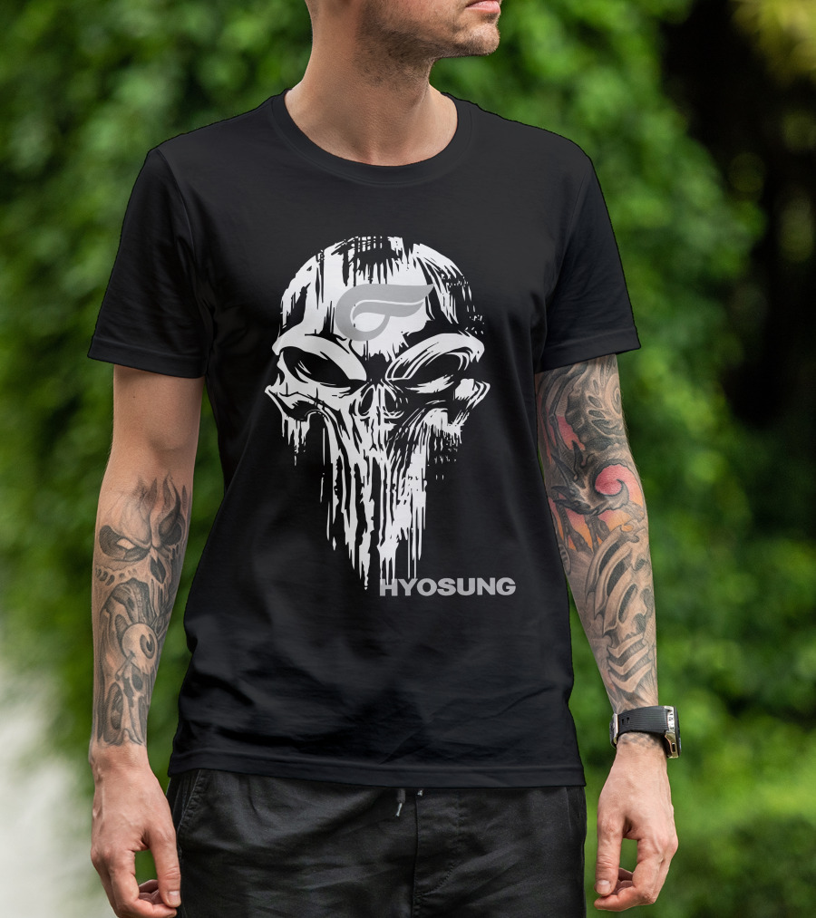 HYOSUNG Skull With Stylized T-Shirt