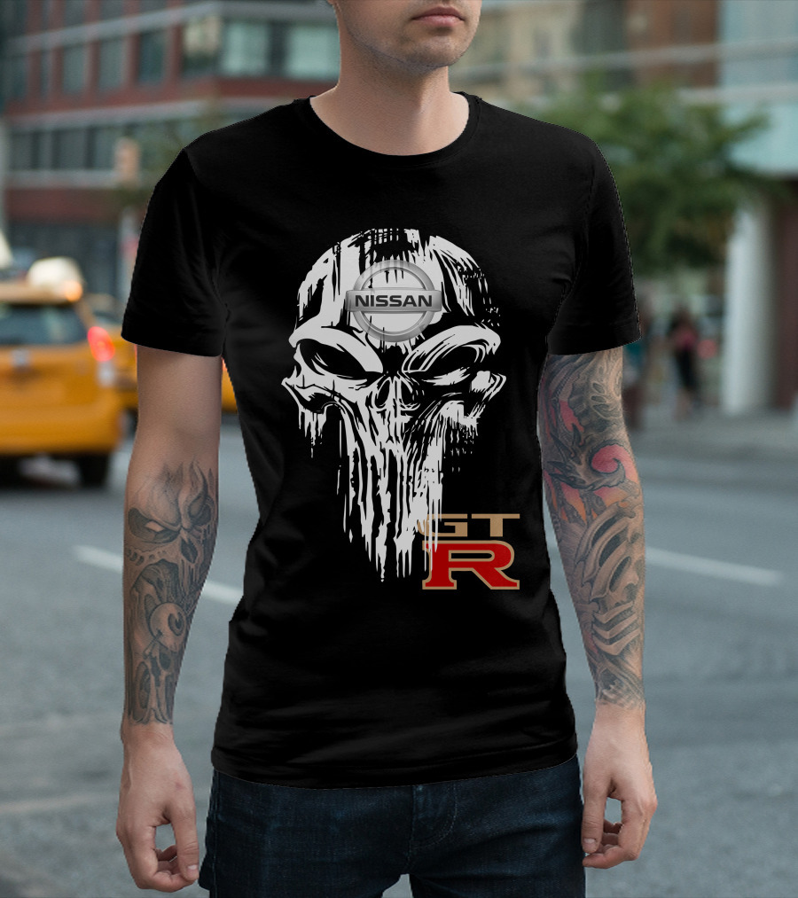 NISSAN GTR Skull Emblem T-Shirt