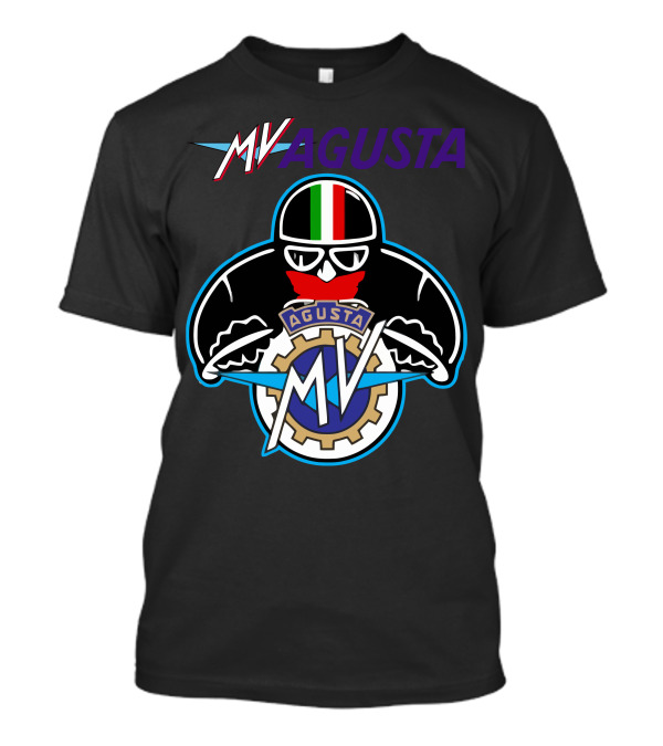 MV AGUSTA Racing Style Italian Flag Helmet T-Shirt
