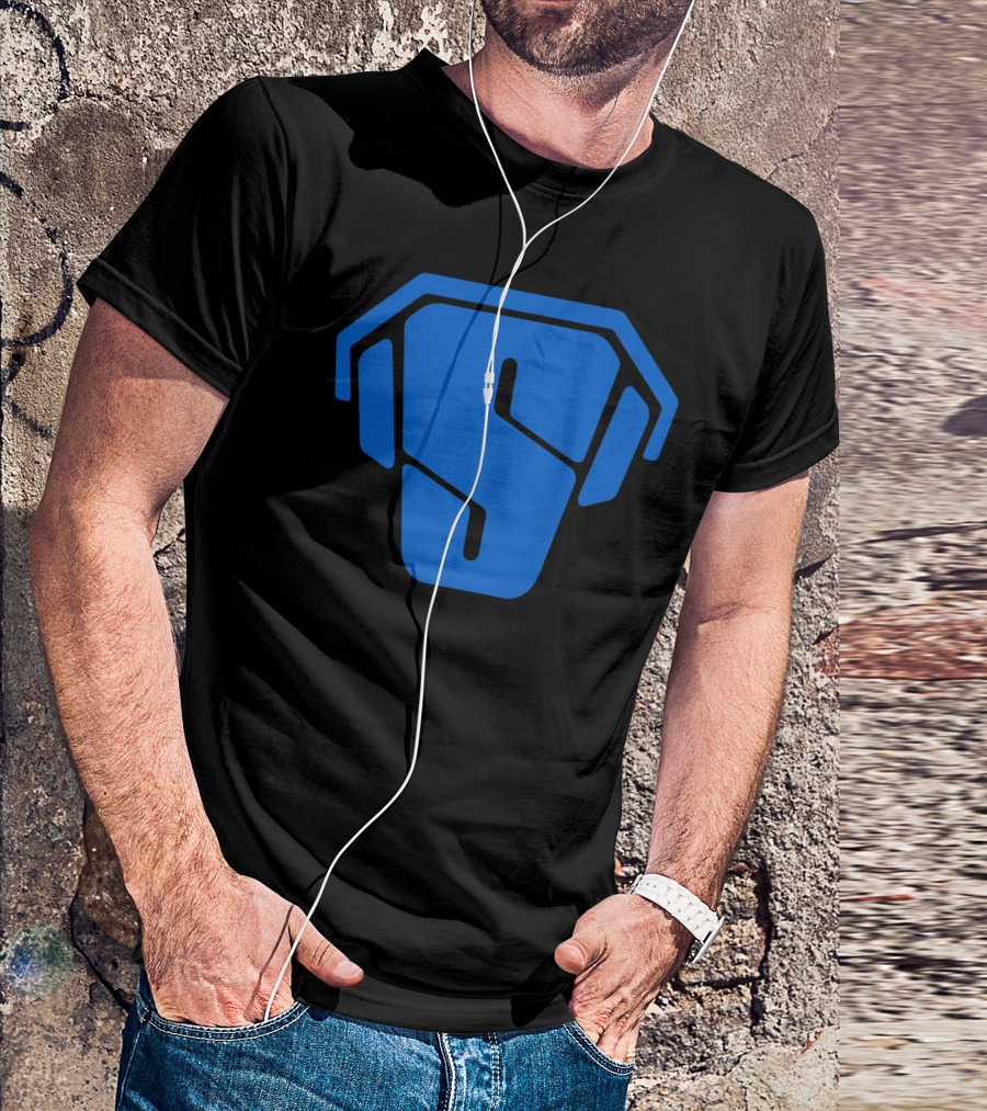 RS Blue Spartan Helmet Emblem T-Shirt