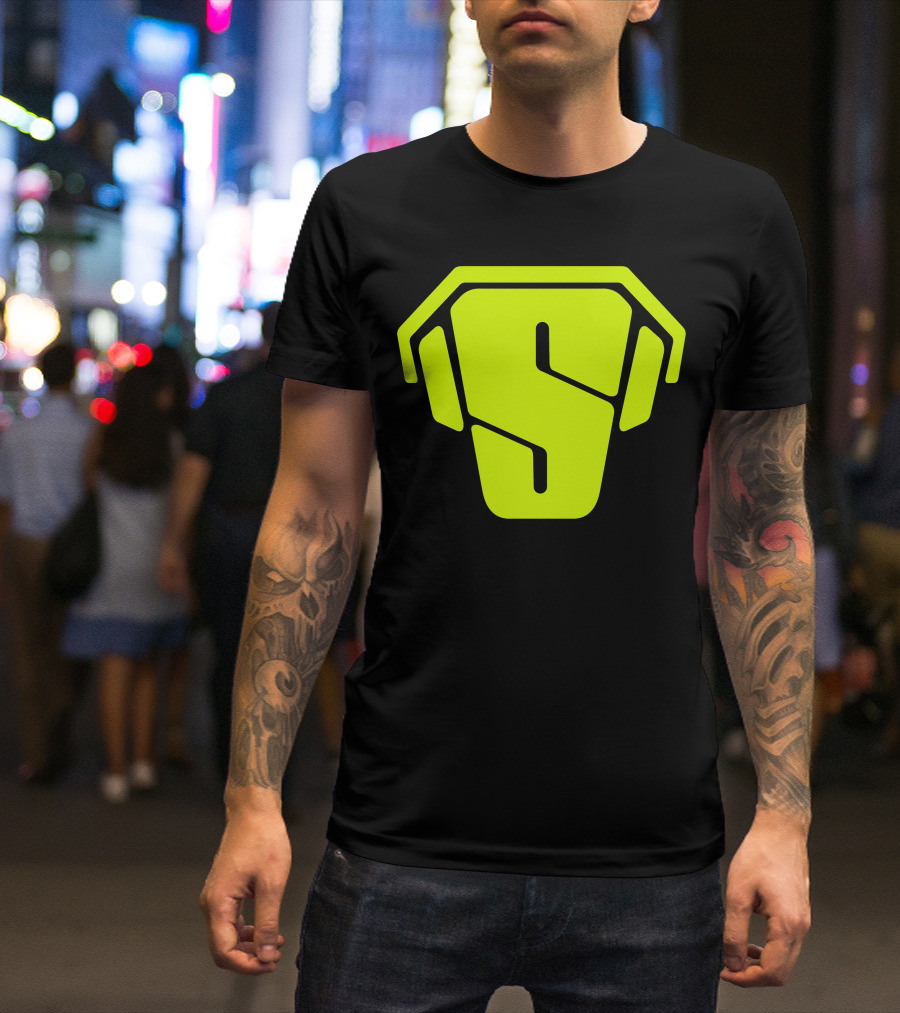 RS Green Iconic Logo S Neon T-Shirt