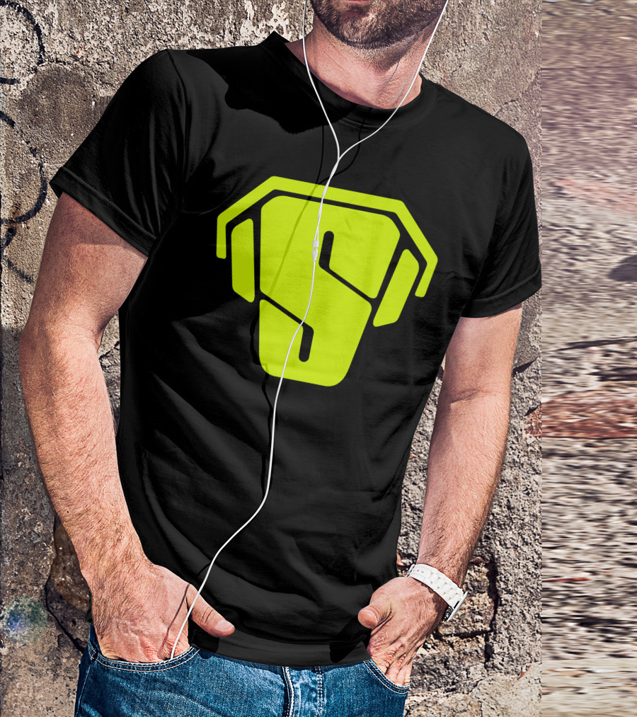 RS Green Iconic Logo S Neon T-Shirt