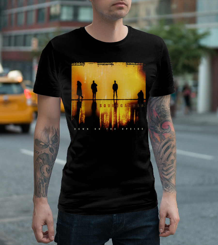 Soundgarden Down On The Upside Silhouettes Reflecting on Stage T-Shirt